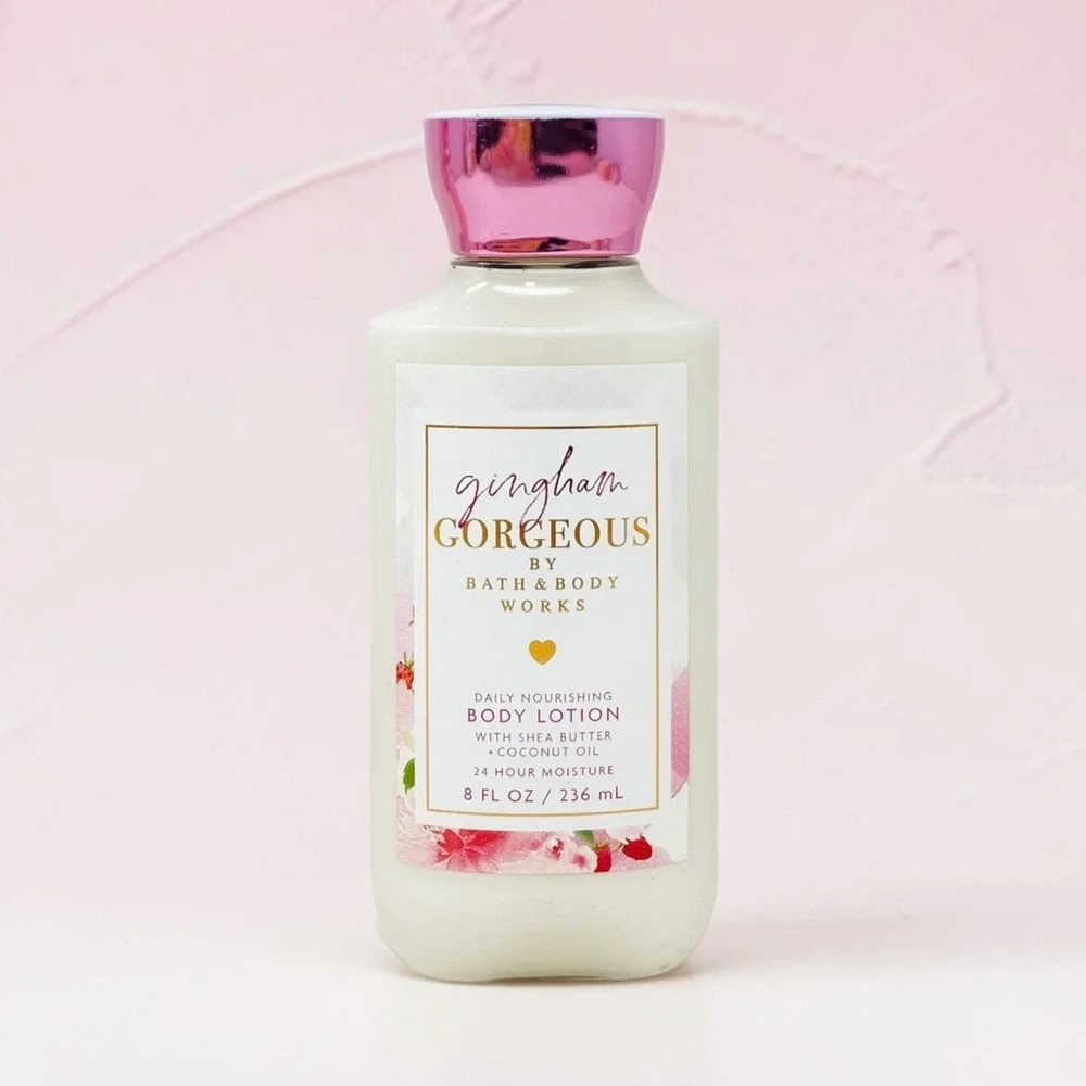 Bath‎ & Body Works Gingham Gorgeous Body Lotion 8oz Shea Butter Coconut Oil